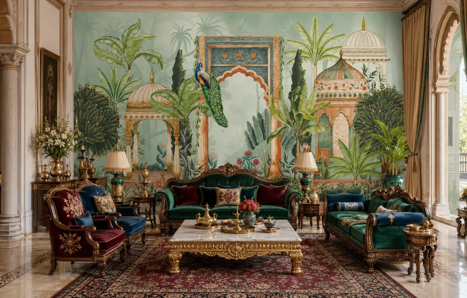 Royal Looking Indian Wallpaper Peel and Stick Decor