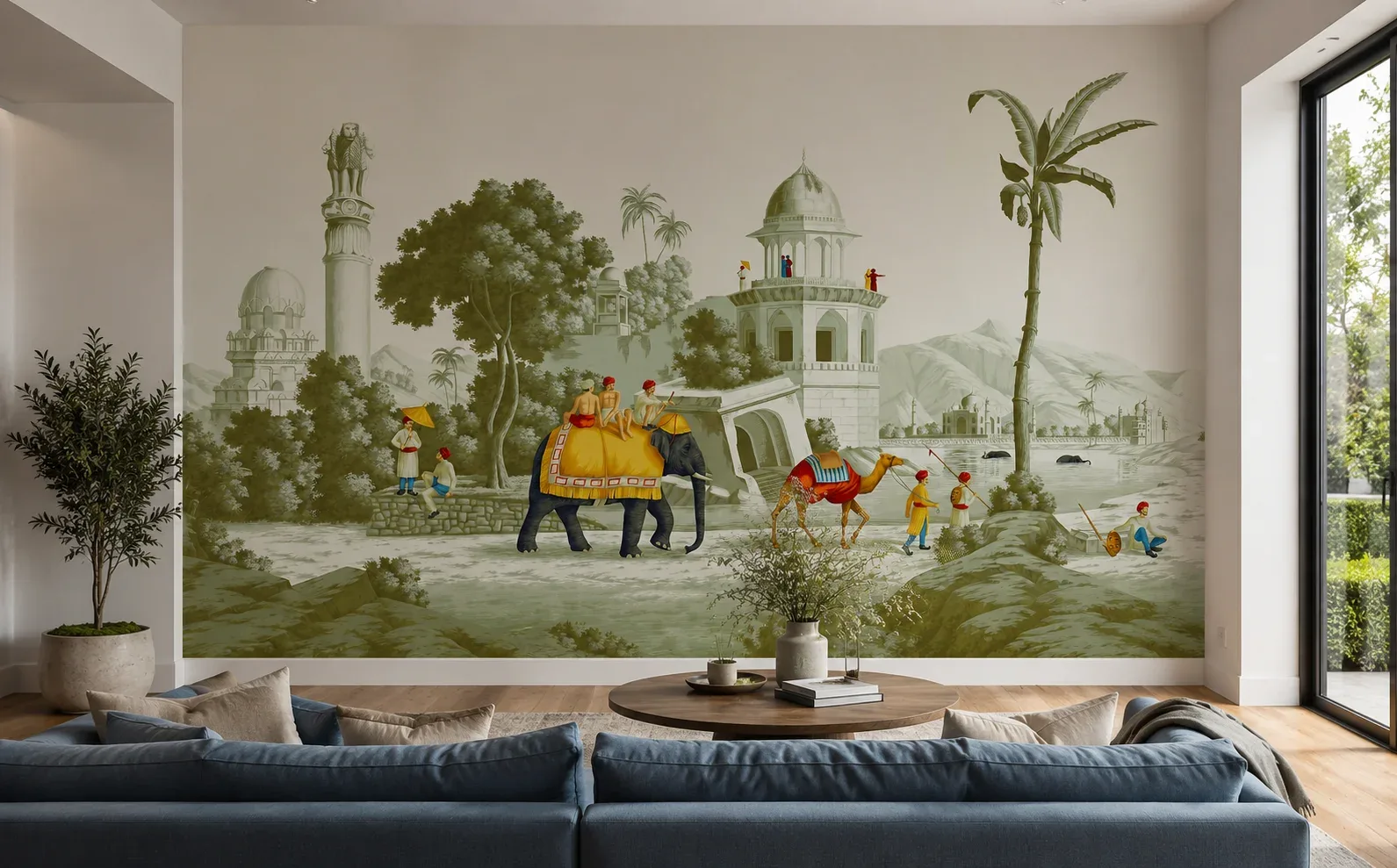 Caravan Voyage Old Architectural Removable USA Home Decor Wallpaper.png