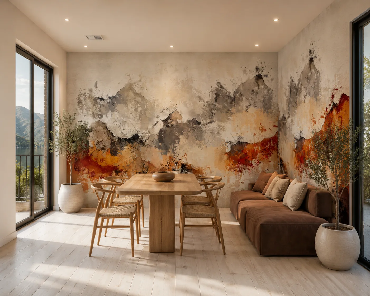 Rustic Abstract Mountain Landscape Wall Art for Texas Ranch Living Room Retreat Edition.png