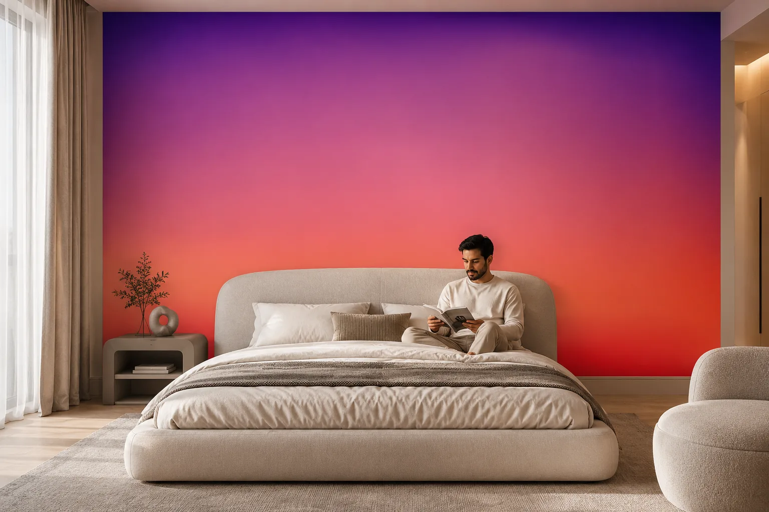 Modern Neon Blush Purple Abstract Background for Chicago Urban Home Decor Trending Collection.png