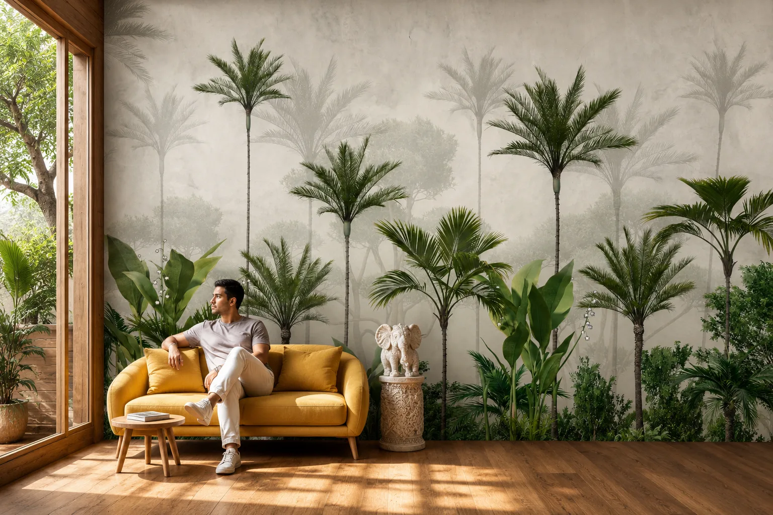 Premium Palm Jungle Wallpaper Decor for Arizona Desert Style Luxury Homes Featured Edition.png