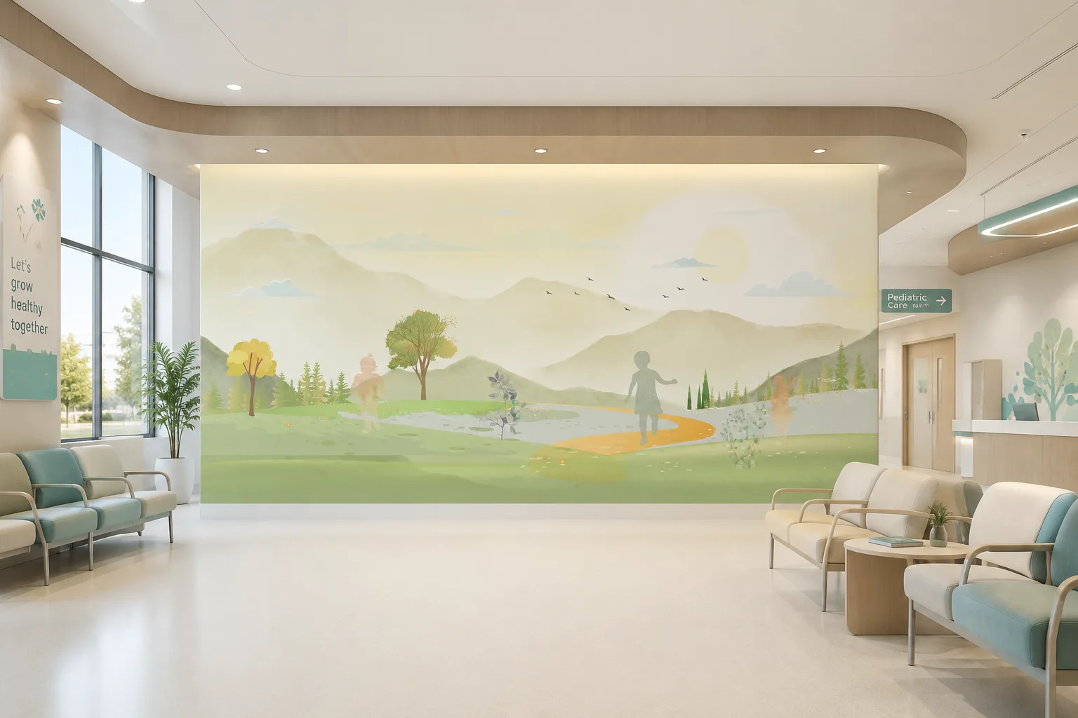 Neutral Wallpaper Scenic Mountain Wall Mural Oregon Modern Family Choice Collection Premium.png