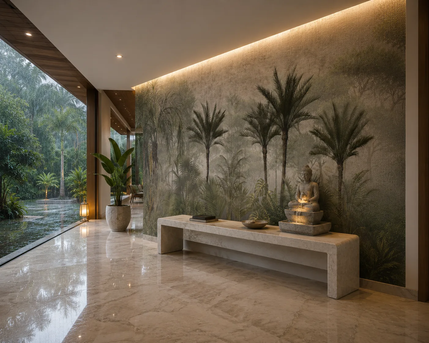 Elegant Palm Tree Forest Peel and Stick Wallpaper Arizona Desert Inspired Home Accent Exclusive Series.png